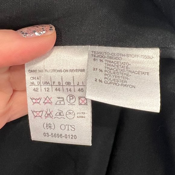 MaxMara Pin Strip Suit - Large/Black - Picture 5 of 8